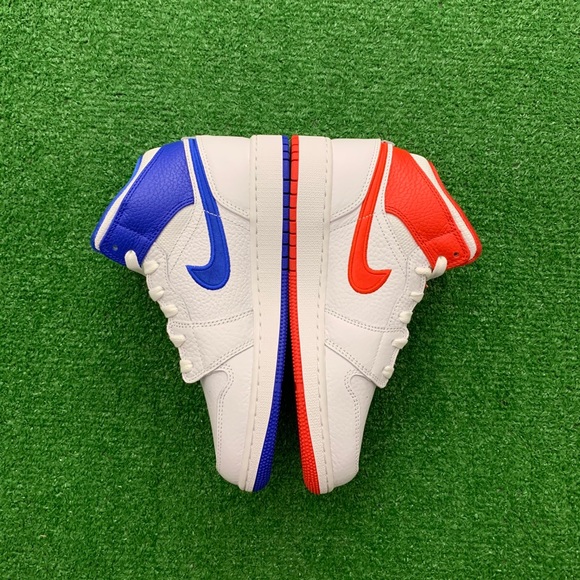 -Edm- 🔵🔴⚪️*NEW* Air Jordan 1 Mid “85” (GS) - Picture 4 of 10